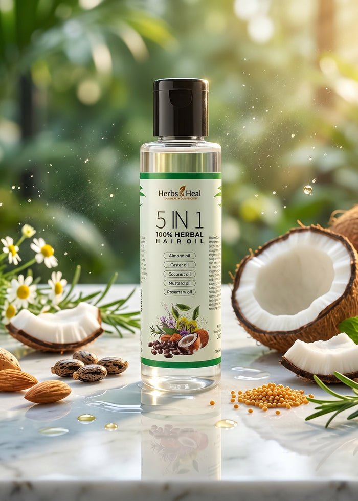 5 in 1 Herbal Hair Oil
